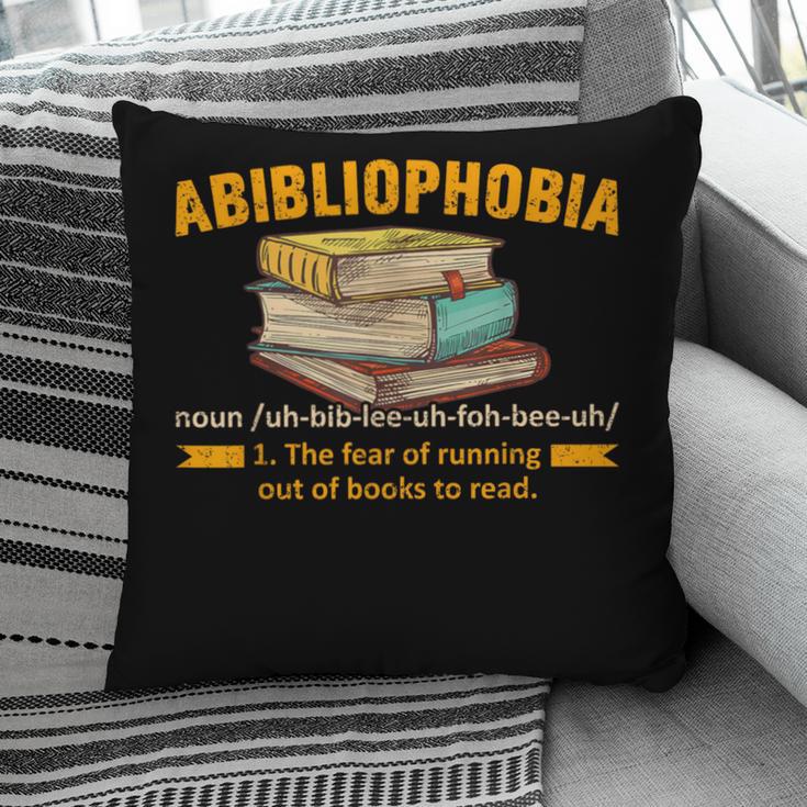 Abibliophobia Perfect For Young Book Lover Bookworm Reader Pillowcase