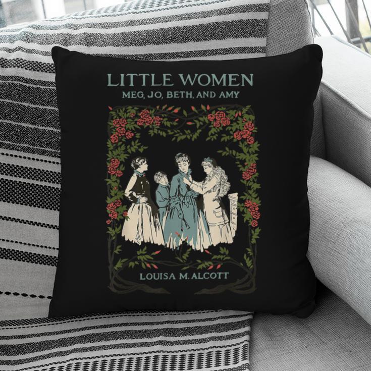 Alcott Little Women Characters Literature Book Illustration Pillowcase