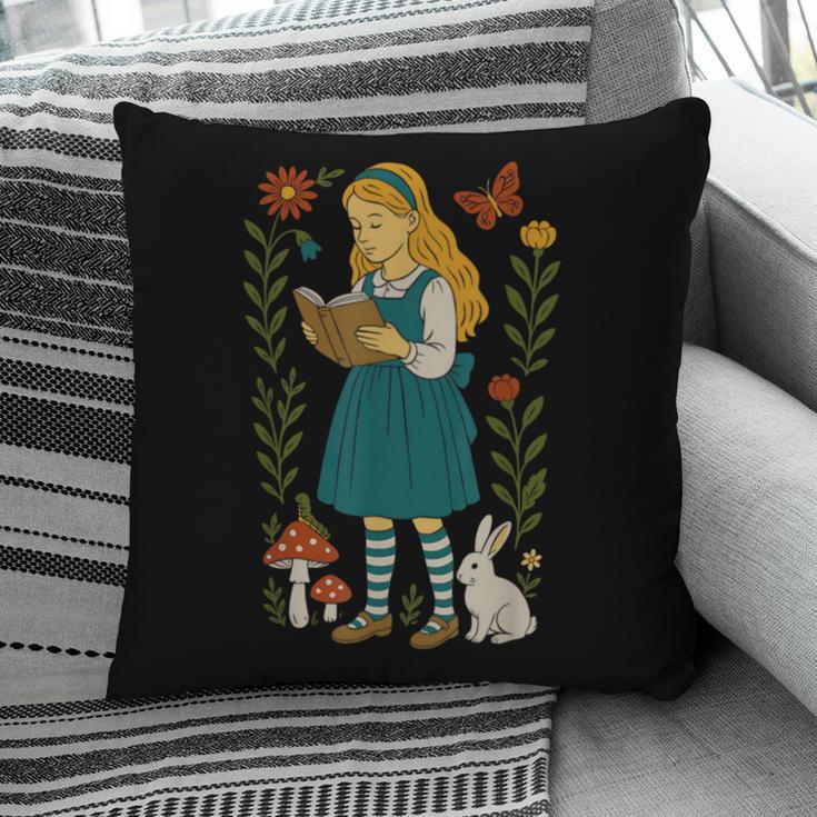 Alice In Wonderland Book Lover Lewis Carroll Rabbit Pillowcase