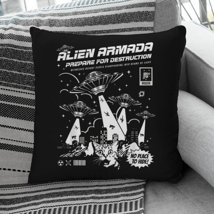 Alien Abduction UFO Lovers Comic Book Style Shirt Pillowcase