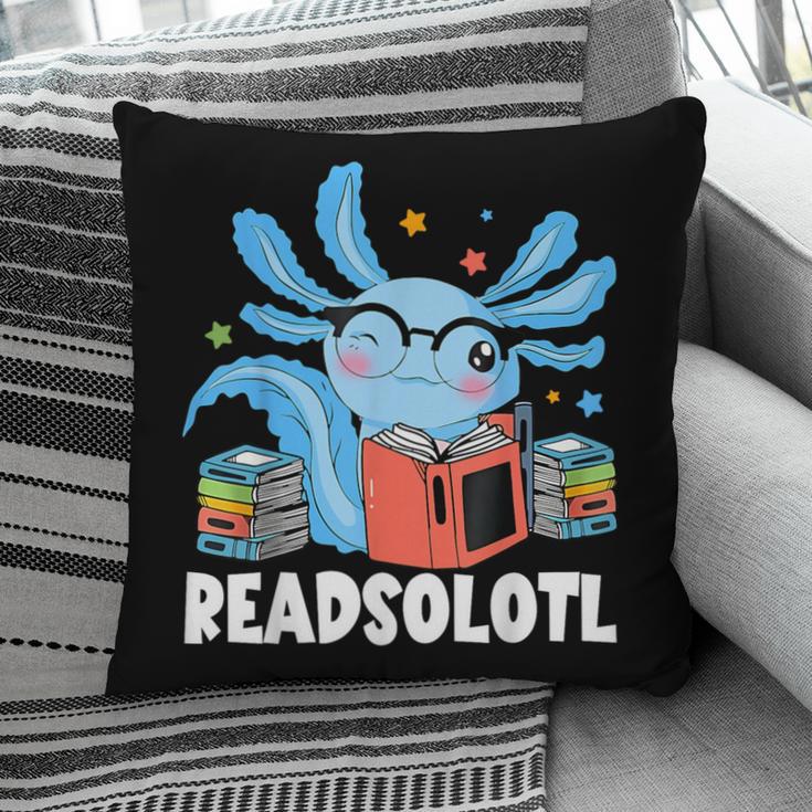 Axolotl Read Book Kawaii Reading Books For Men Women Pillowcase