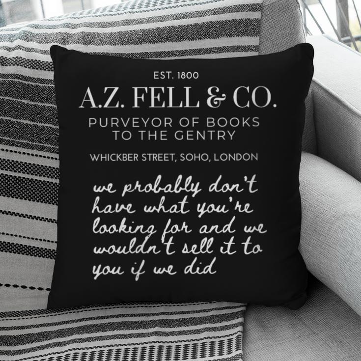Aziraphale's Bookshop AZ Fell And Co Literary Antiquarian Pillowcase