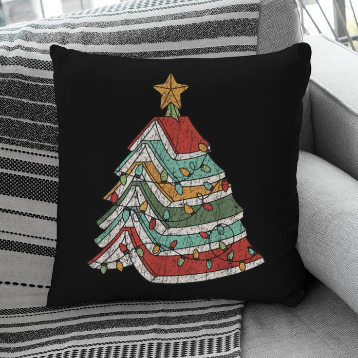 Book Christmas Tree For Librarians Book Lovers Pillowcase
