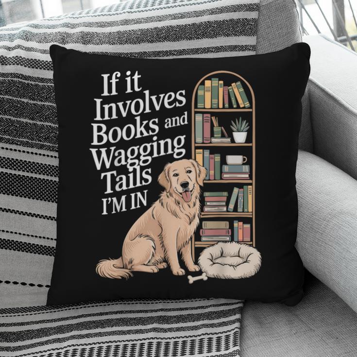 Book And Dog Lover Bookworm Reader Book Lover Pillowcase