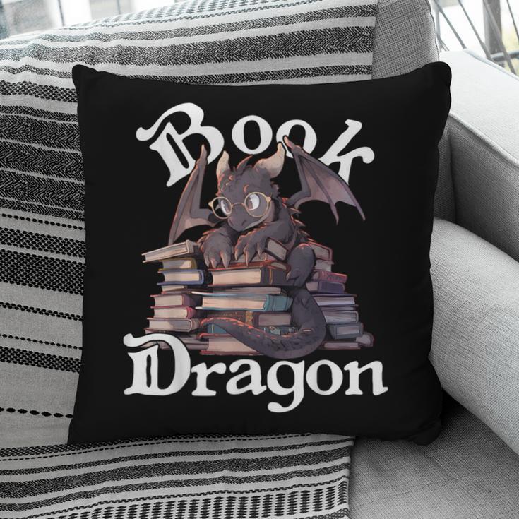 Book Dragon Book Lover Bookworm Book Reader Librarian Pillowcase