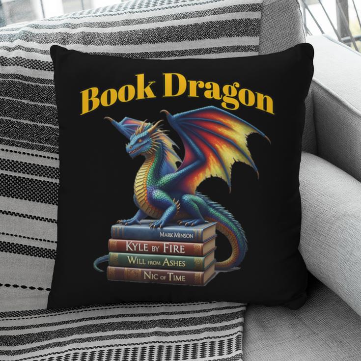 Book Dragon Mark Minson's Books Pillowcase