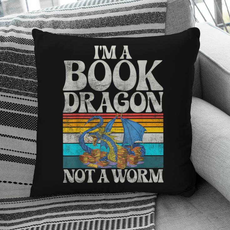 Im a Book Dragon Not a Worm Dragon Pillowcase