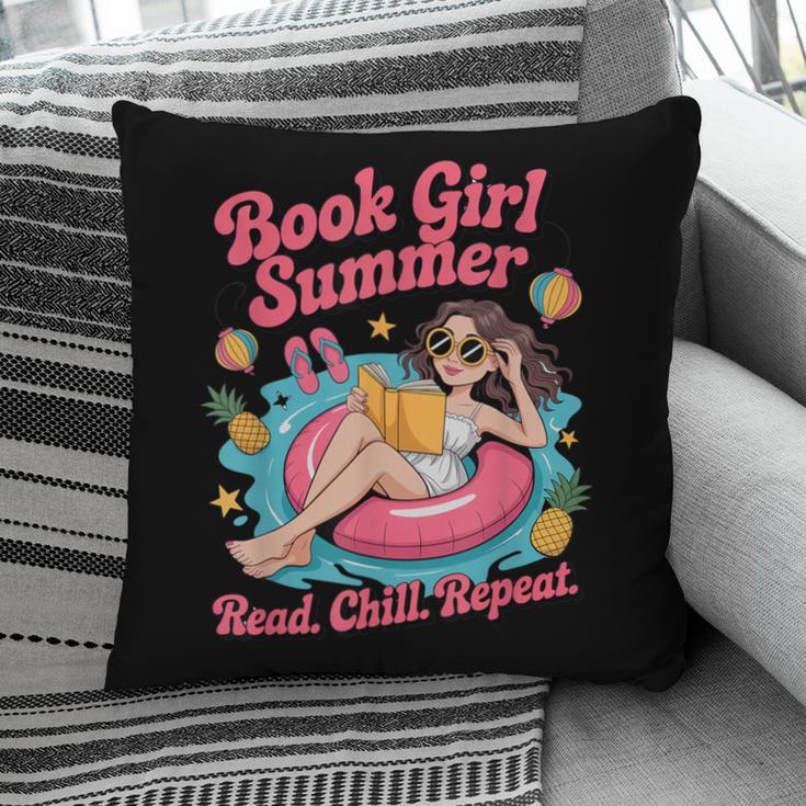 Book Girl Summer Beach Vacation Book Lover Pillowcase