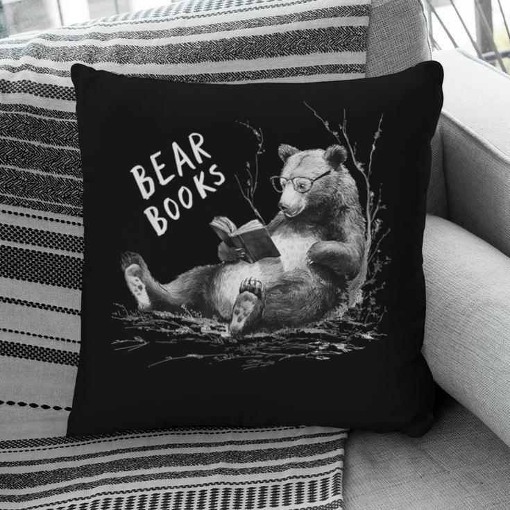 Book Lover Bear Cozy Reading Bear Graphic Bear Books Pillowcase
