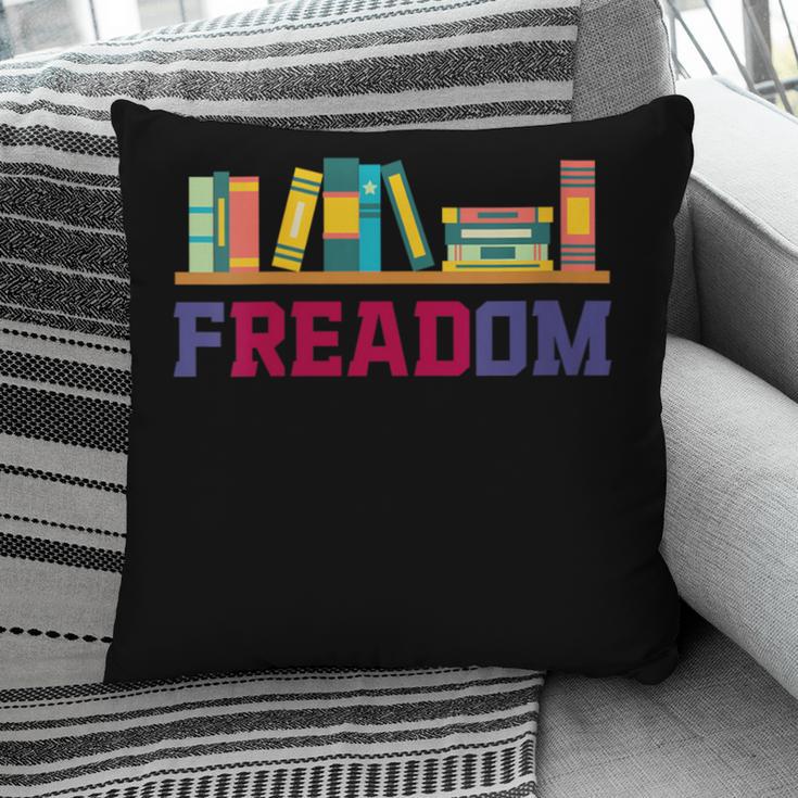 Book Lover Freedom Librarian Vintage Retro Reading Present Pillowcase