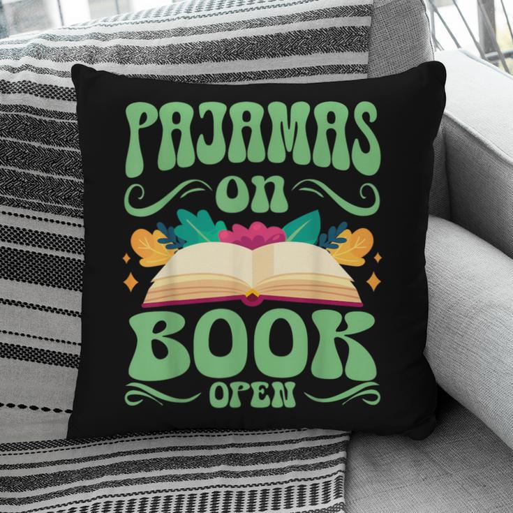 Book And Pajama Pajamas On Book Open Pillowcase