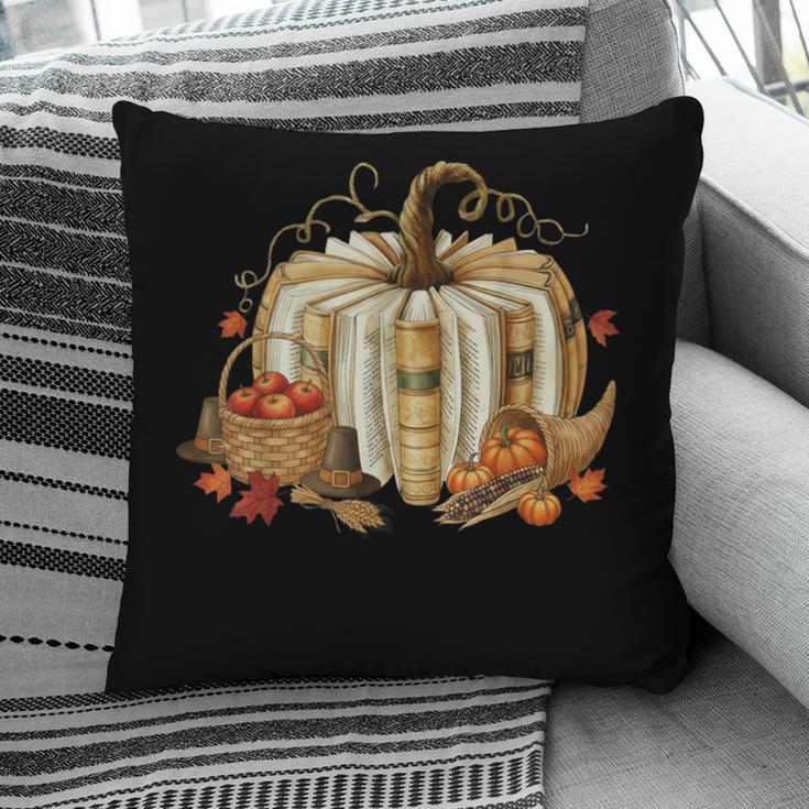 Book Pumpkin Fall Reading Thanksgiving Teacher Librarian Pillowcase