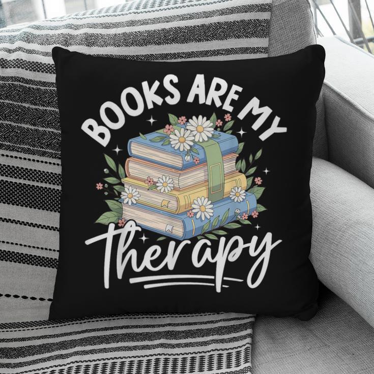 Book Are My Therapy Aesthetic Bookish Reading Pillowcase