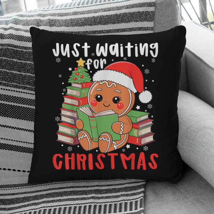 Book Reading Just Waiting For Christmas Gingerbread Pillowcase