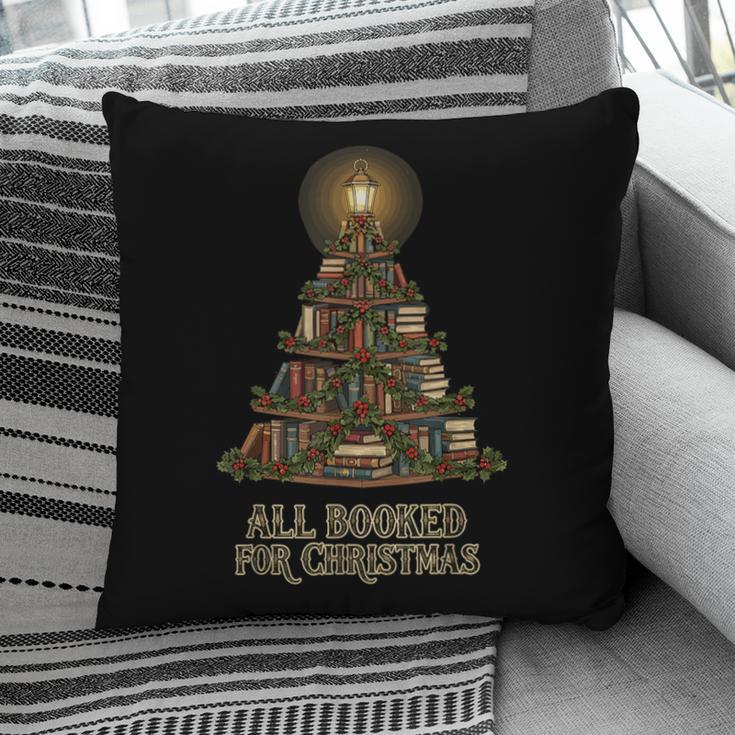 All Booked For Christmas Book Tree Book Lover Teacher Pillowcase