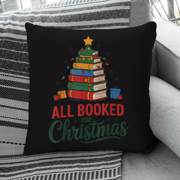 All Booked For Christmas Librarian Reader Xmas Pajama Pillowcase