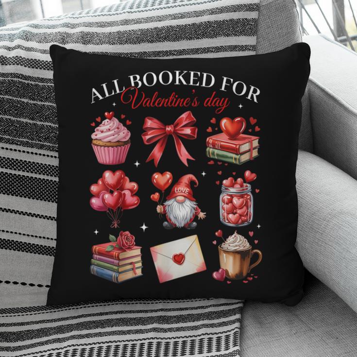 All Booked For Valentine Coquette Bow Girl Women Teacher Pillowcase