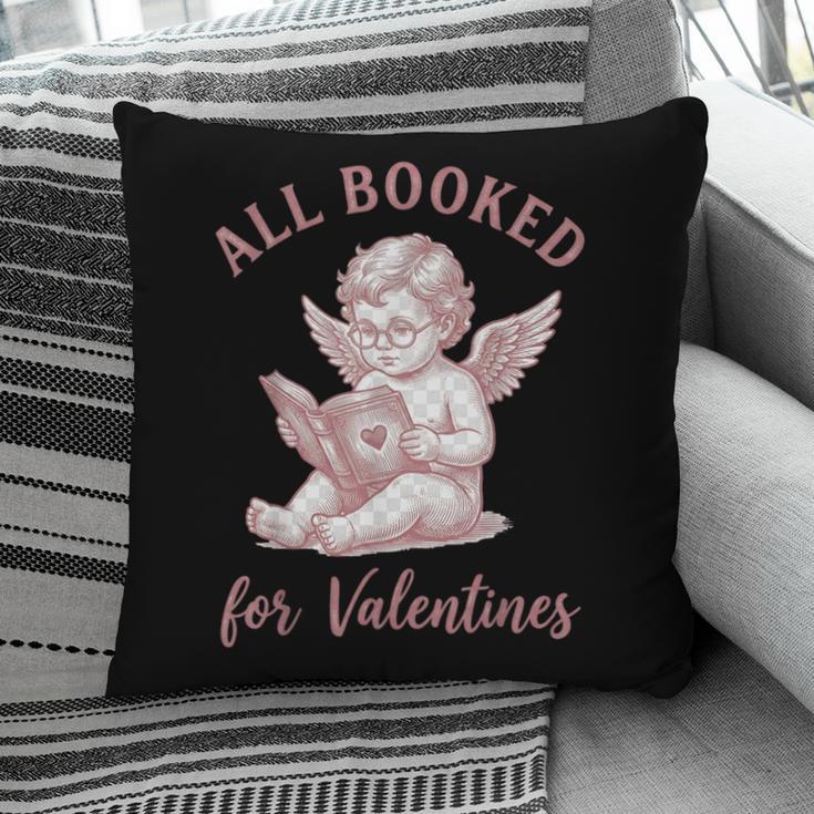 All Booked For Valentines Cute Cherub Vintage Book Lover Pillowcase