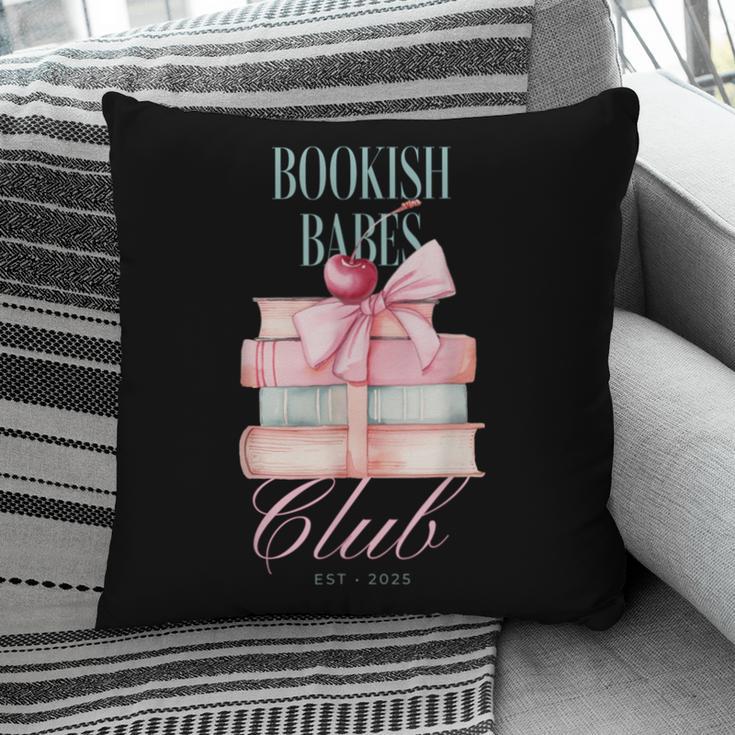 Bookish Babes Club Cute Pink Book Stack With Bow Pillowcase
