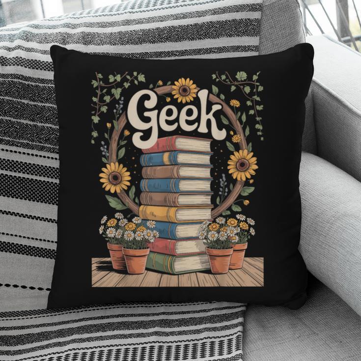 Books Geek Sunflower Floral Cute Vintage Books Reader Lover Pillowcase Books Geek Sunflower Floral Cute Vintage Books Reader Lover Pillowcase