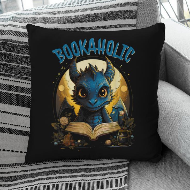 Books Quote Bookaholic Dragon Bookish Reading Pillowcase