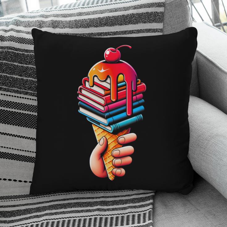 Books Reading Ice Cream Pillowcase