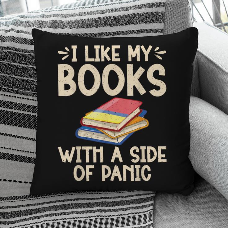 I Like My Books With a Side Of Panic Thriller Pillowcase