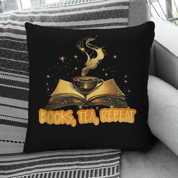 Books Tea Repeat Pillowcase Books Tea Repeat Pillowcase