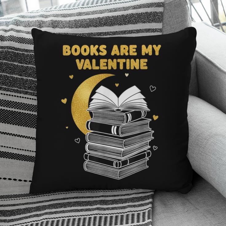 Books Are My Valentine Cute Book Lover Valentine's Day Pillowcase