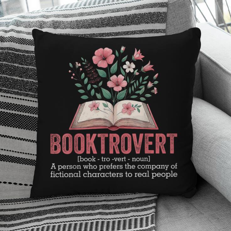 Booktrovert Book Lover Bookworm Reading Books Librarian Pillowcase
