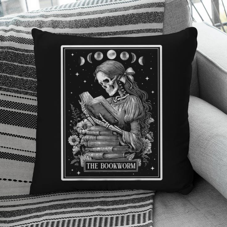 The Bookworm Book Reader Reading Tarot Card Witchy Moon Pillowcase