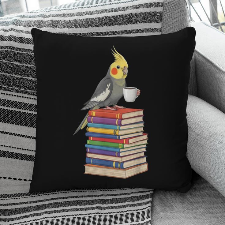Bookworm Cockatiel Bird Reading Books Drinking Coffee Lover Pillowcase Bookworm Cockatiel Bird Reading Books Drinking Coffee Lover Pillowcase