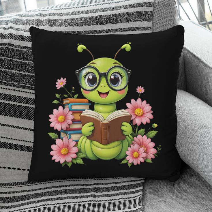 Bookworm Costume Kawaii Reading Worm For World Book Day Pillowcase Bookworm Costume Kawaii Reading Worm For World Book Day Pillowcase