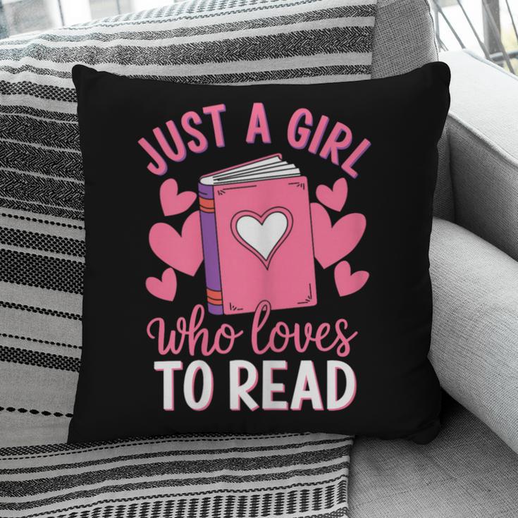 Bookworm Just A Girl Who Loves To Read Pillowcase