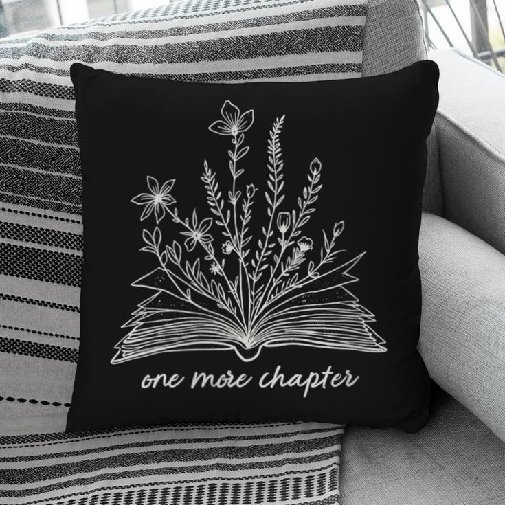 Bookworm One More Chapter Cozy Reader Minimalist Book Lover Pillowcase