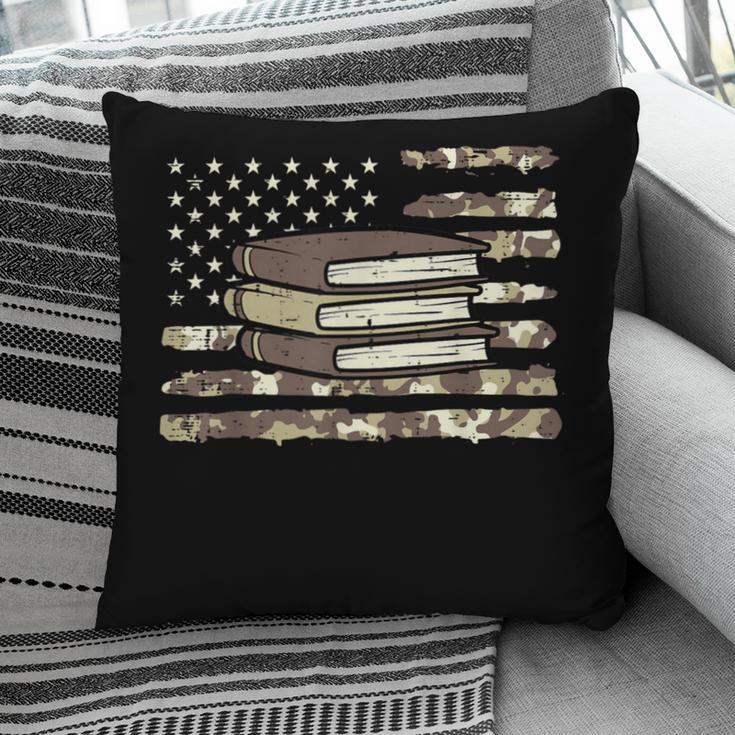 Camo Across America Read Reading Book Librarian Men Women Pillowcase