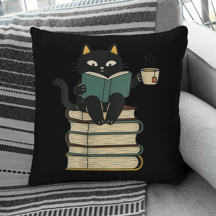 Cat Reading Book Pillowcase