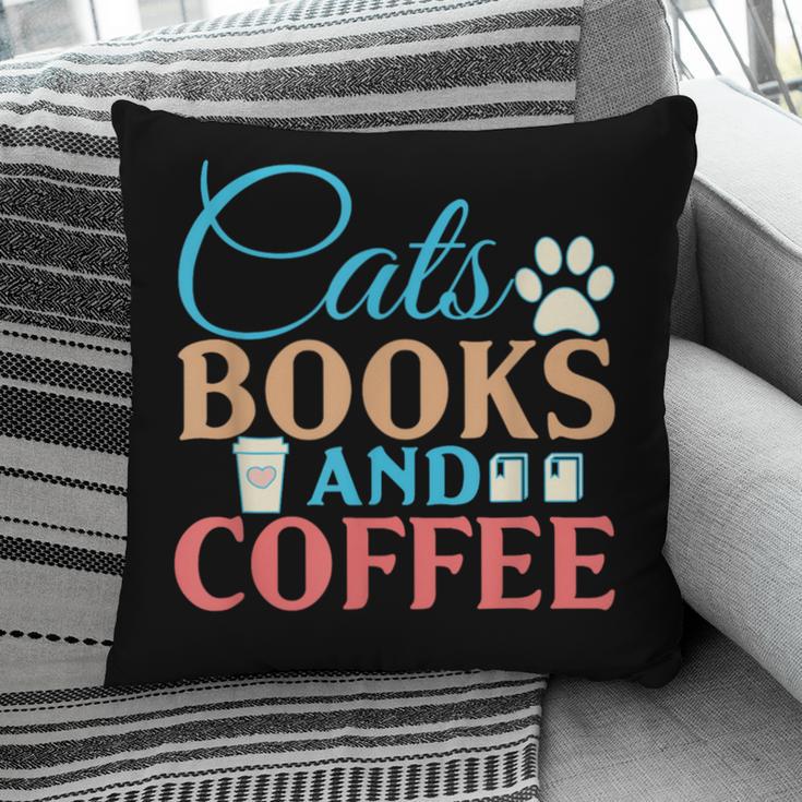 Cats Books And Coffee Pillowcase