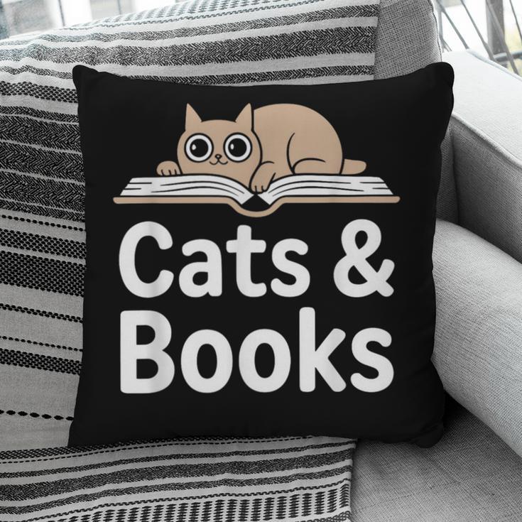 Cats And Books Pillowcase