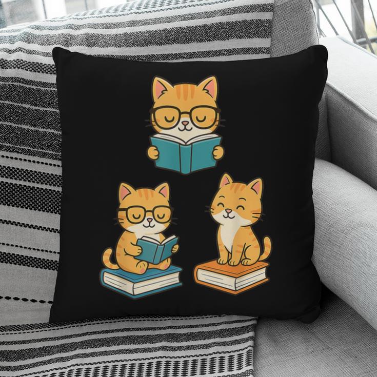 Cats Reading Book Lover Reading Bookworm Reader Pillowcase