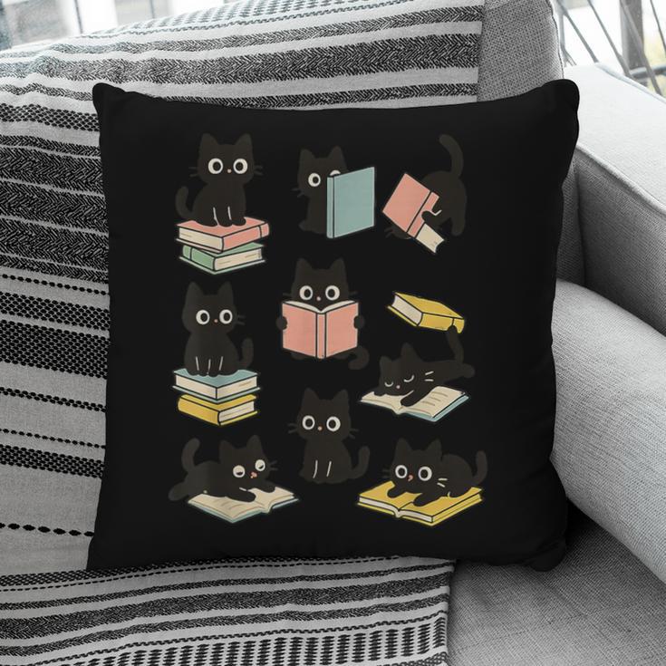 Cats Reading Books Cat Lover Pillowcase
