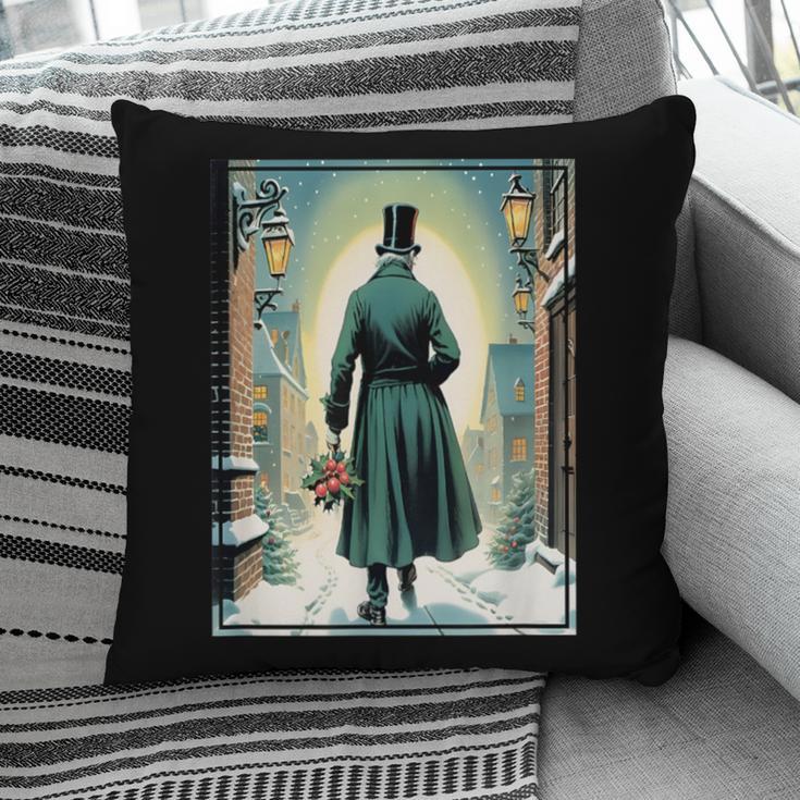 Charles Dickens Christmas Classic Book Ebeneezer Scrooge -Adults Kids Small Short Sleeve T-Shirt Pillowcase