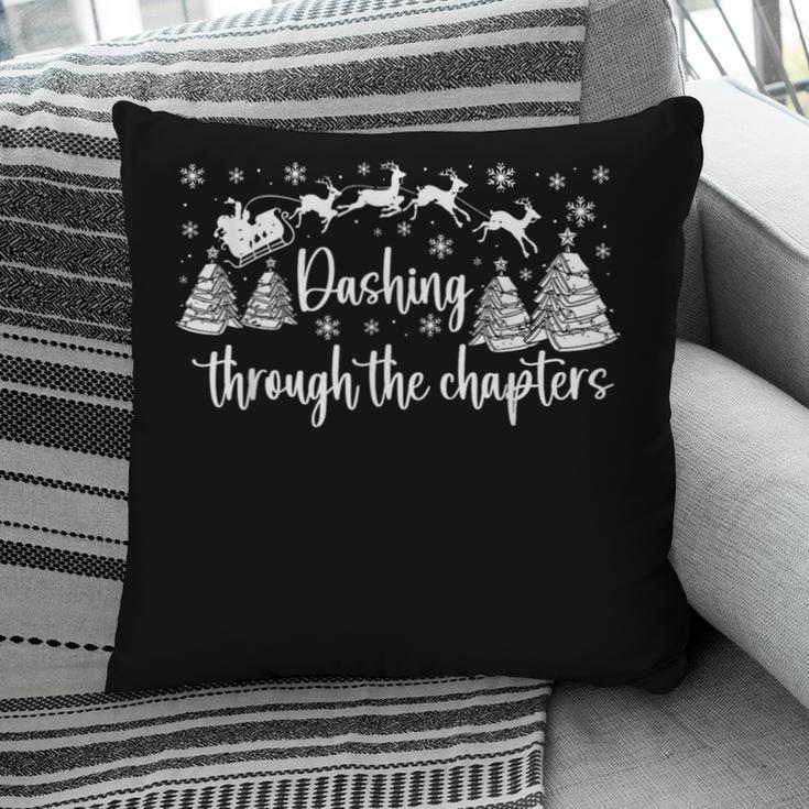 Christmas Book Lover Santa Dashing Through One More Chapter Pillowcase