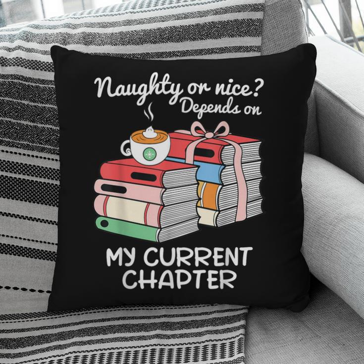 Christmas Book Lovers Naughty Or Nice Pillowcase