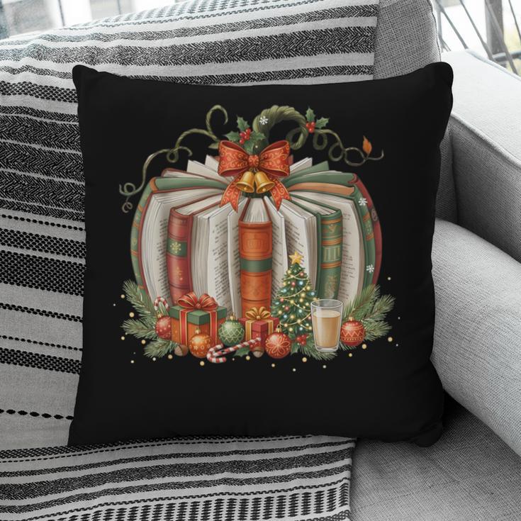 Christmas Book Pumpkin Reading Holiday Lovers Teacher Pillowcase