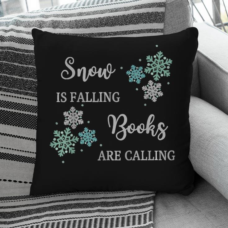 Christmas Shirts Snow Is Falling Books Are Calling Men Women Pillowcase