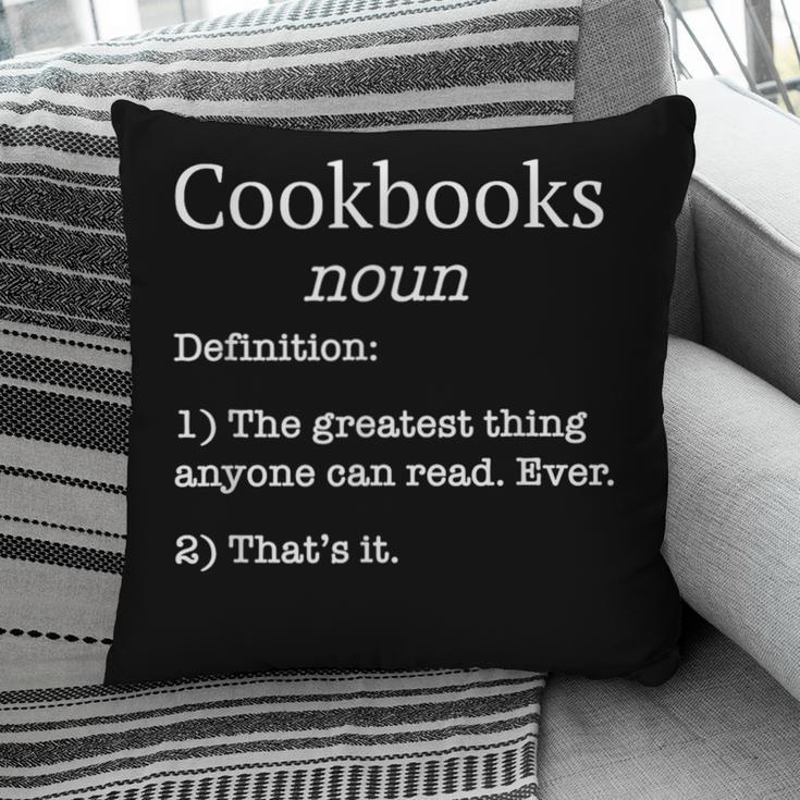 Cookbooks Cookbook Lovers Chefs  Fake Definition Pillowcase