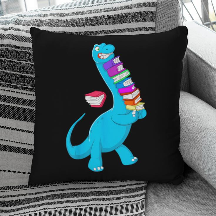Cool Dinosaur Books Art For Men Women Libarian Book Lover Pillowcase