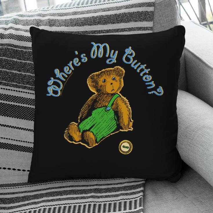 Corduroy Where's My Button Teddy Bear Retro Children's Book Pillowcase