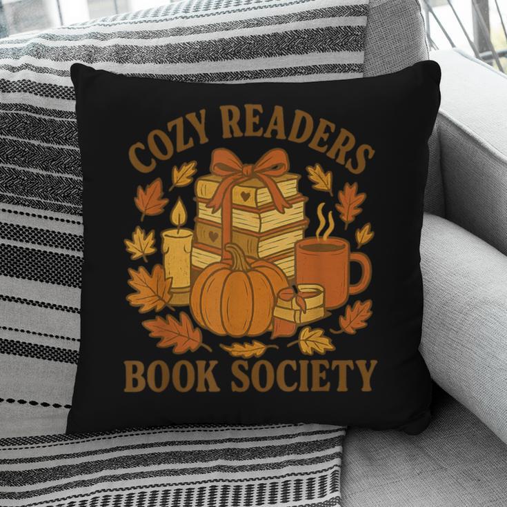 Cozy Readers Book Society Vintage Fall Books & Pumpkin Pillowcase